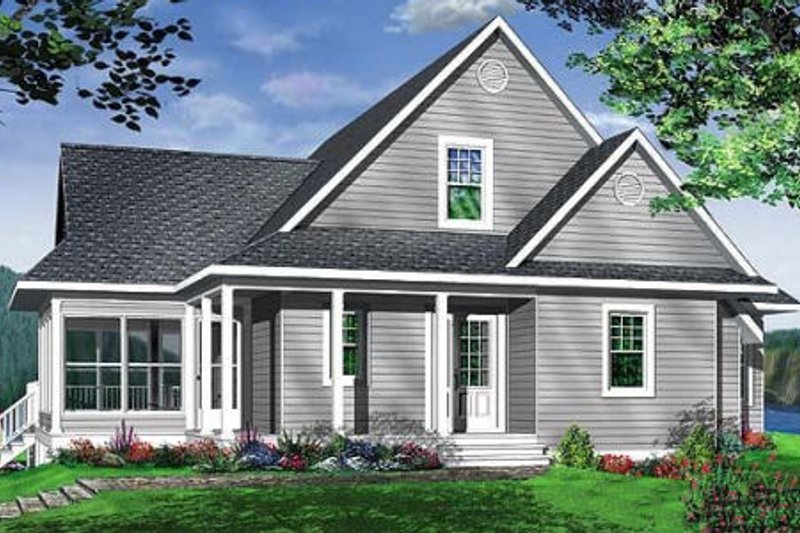 Traditional Style House Plan - 3 Beds 2 Baths 1832 Sq/Ft Plan #23-385