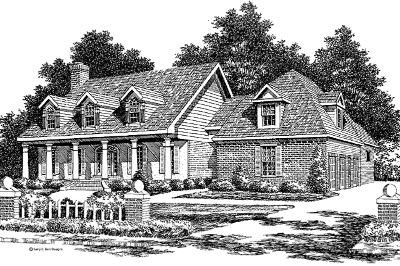 House Plan Design - Country Exterior - Front Elevation Plan #952-35
