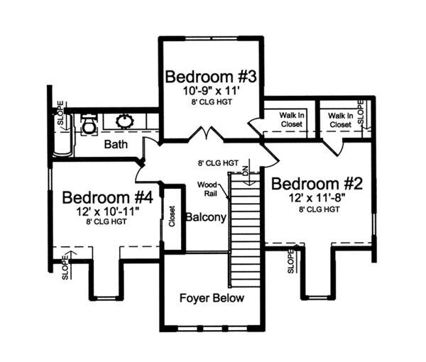 House Blueprint - Colonial Floor Plan - Main Floor Plan #46-864