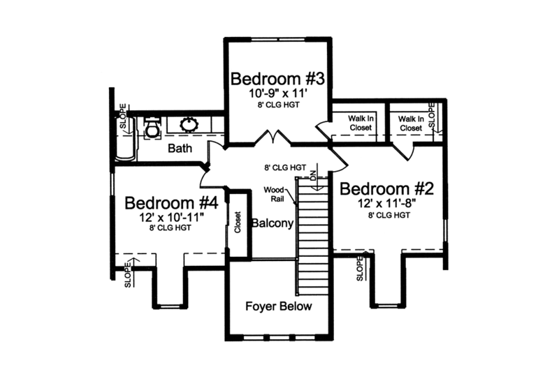 Dream House Plan - Floor Plan - Main Floor 1 for Colonial House Plan #46-864 - 4 bed, 2.5 bath