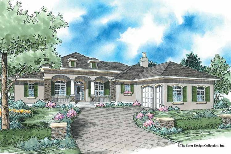 Architectural House Design - Country Exterior - Front Elevation Plan #930-352