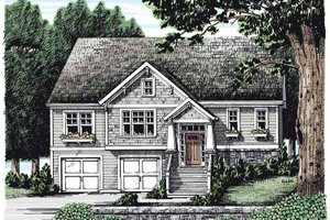 Craftsman Exterior - Front Elevation Plan #927-266