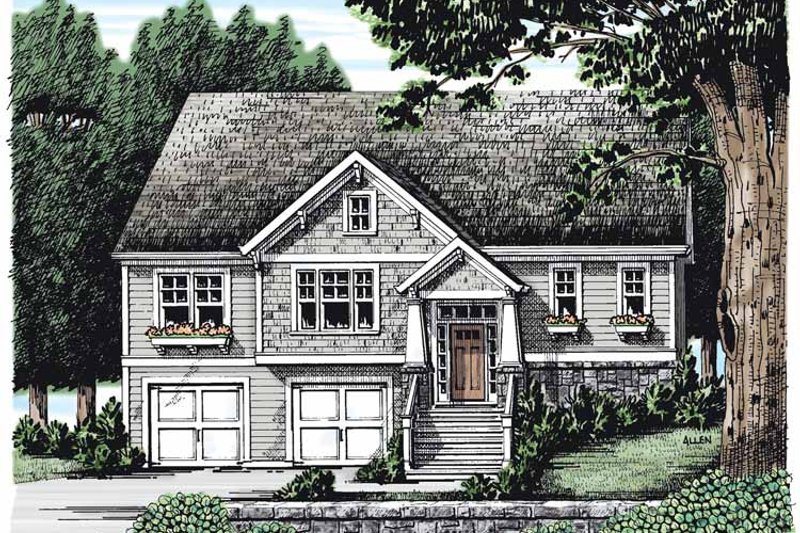 Dream House Plan - Craftsman Exterior - Front Elevation Plan #927-266
