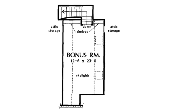 Floor Plan - Other Floor for Ranch House Plan #929-274 - 3 bed, 2 bath
