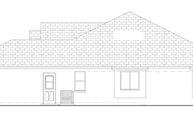 Home Plan - Exterior - Other Elevation for Mediterranean House Plan #1058-35 - 3 bed, 2 bath