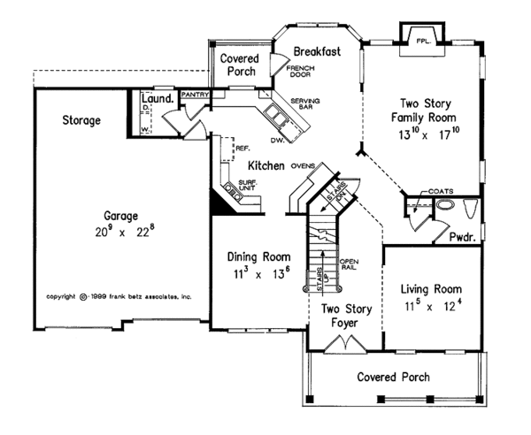 Dream House Plan - Country Floor Plan - Main Floor Plan #927-810