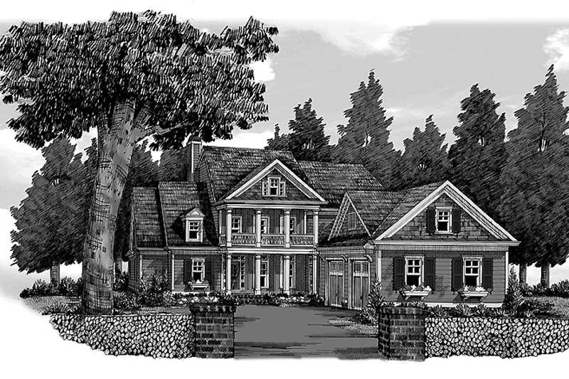 Home Plan - Exterior - Front Elevation 3 for Country House Plan #927-370 - 4 bed, 3.5 bath