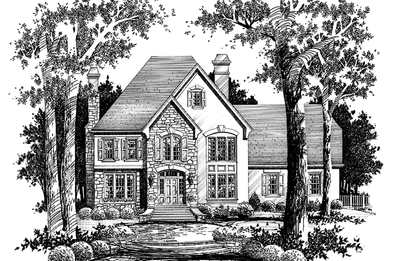 Dream House Plan - Country Exterior - Front Elevation Plan #429-267