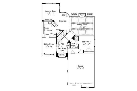 Floor Plan - Main Floor for Country House Plan #927-868 - 4 bed, 4 bath