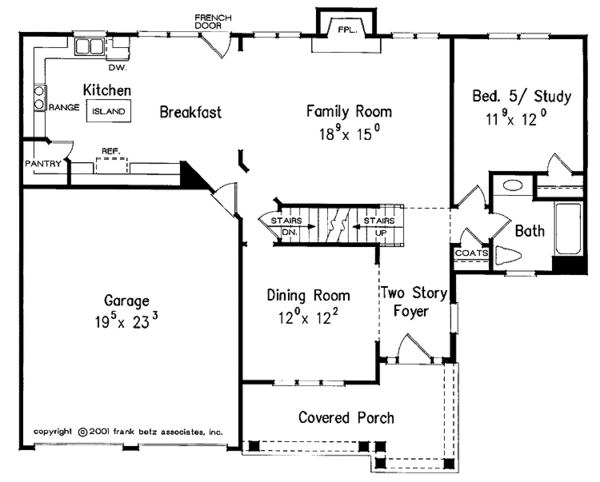 Architectural House Design - Country Floor Plan - Main Floor Plan #927-808