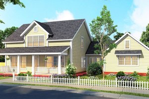 Farmhouse Exterior - Front Elevation Plan #513-2186