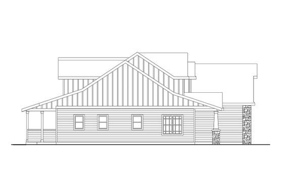 Exterior - Other Elevation 1 for Craftsman House Plan #124-1201 - 3 bed, 2 bath