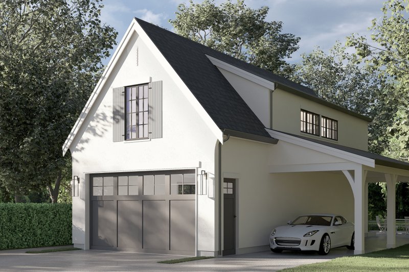 Home Plan - Exterior - Front Elevation 3 for Farmhouse House Plan #1114-55 - 1 bed, 1 bath