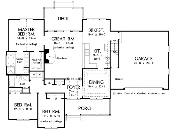 Dream House Plan - Country Floor Plan - Main Floor Plan #929-382