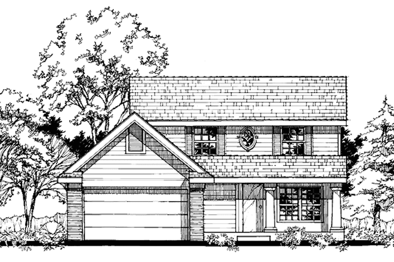 House Plan Design - Country Exterior - Front Elevation Plan #320-550