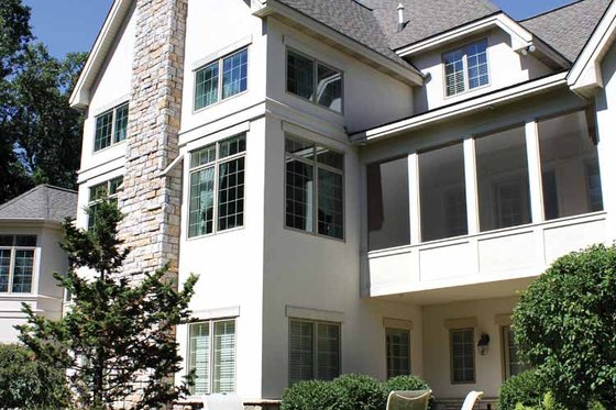 Exterior - Rear Elevation 4 for European House Plan #928-65 - 4 bed, 5.5 bath