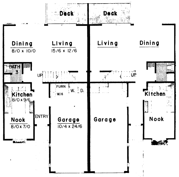 Modern Floor Plan - Main Floor Plan #303-209
