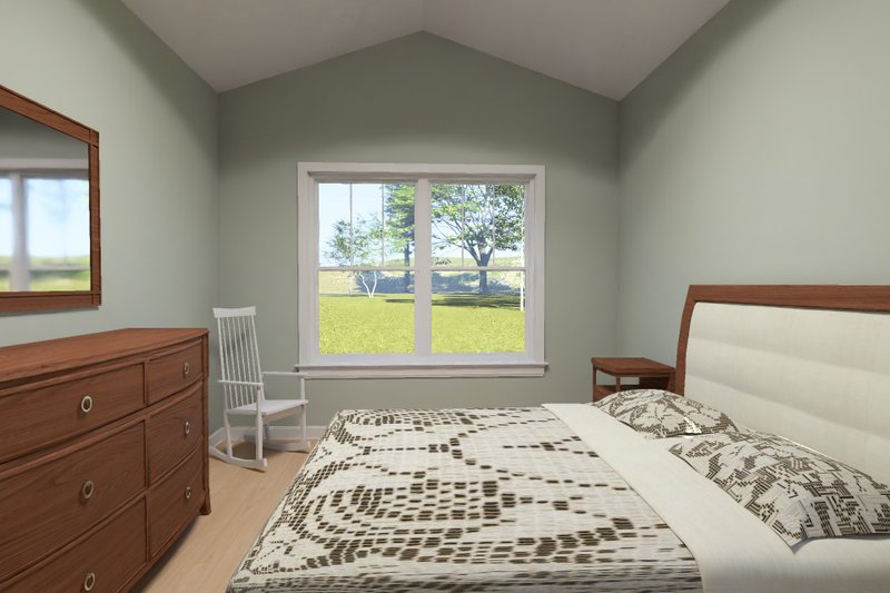 Home Plan - Interior - Master Bedroom for Cottage House Plan #513-2474 - 3 bed, 2 bath