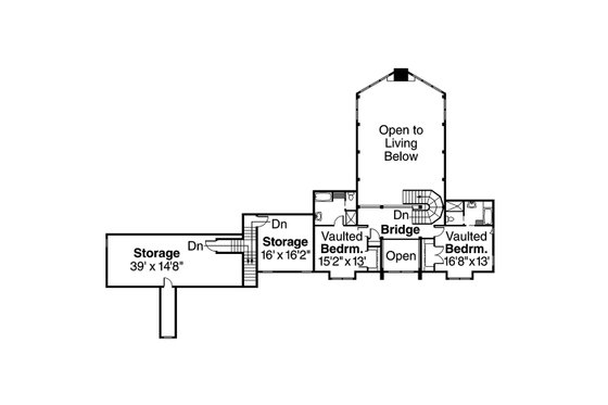 Floor Plan - Upper Floor for Craftsman House Plan #124-691 - 3 bed, 5.5 bath