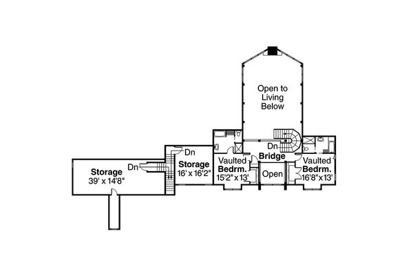 House Plan Design - Craftsman Floor Plan - Upper Floor Plan #124-691