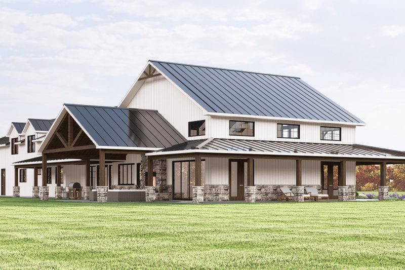 Architectural House Design - Exterior - Other Elevation for Barndominium House Plan #1064-371 - 3 bed, 2.5 bath