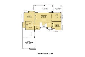 Floor Plan - Main Floor for Contemporary House Plan #1066-110 - 4 bed, 5.5 bath
