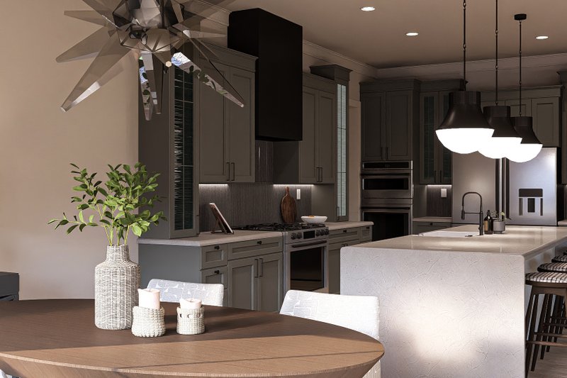 House Design - Interior - Dining Room 1 for Mediterranean House Plan #455-394 - 4 bed, 3.5 bath