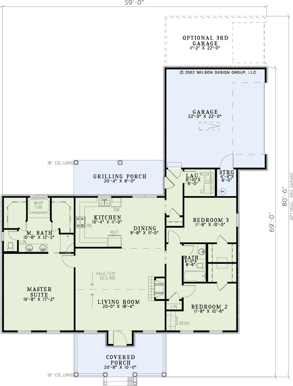 Home Plan - Country Floor Plan - Main Floor Plan #17-2856