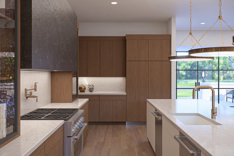 Architectural House Design - Interior - Kitchen 2 for Contemporary House Plan #455-798 - 3 bed, 2.5 bath