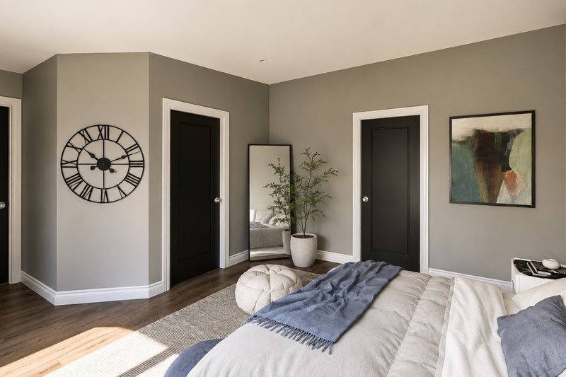 Dream House Plan - Interior - Master Bedroom 1 for Modern House Plan #1064-489 - 2 bed, 2.5 bath