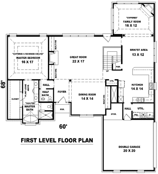 European Floor Plan - Main Floor Plan #81-1117