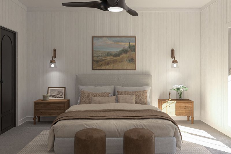 Home Plan - Interior - Master Bedroom for Cottage House Plan #455-722 - 4 bed, 4.5 bath