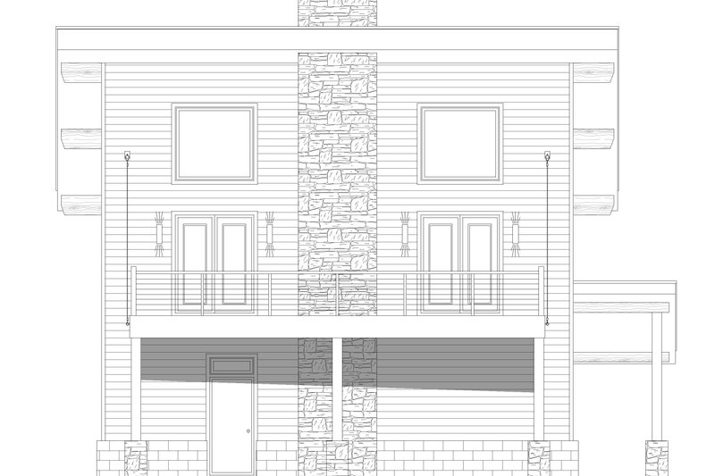 Architectural House Design - Exterior - Front Elevation 3 for Modern House Plan #932-373 - 2 bed, 2 bath