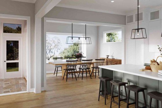 Interior - Dining Room for Craftsman House Plan #1079-1 - 4 bed, 3 bath