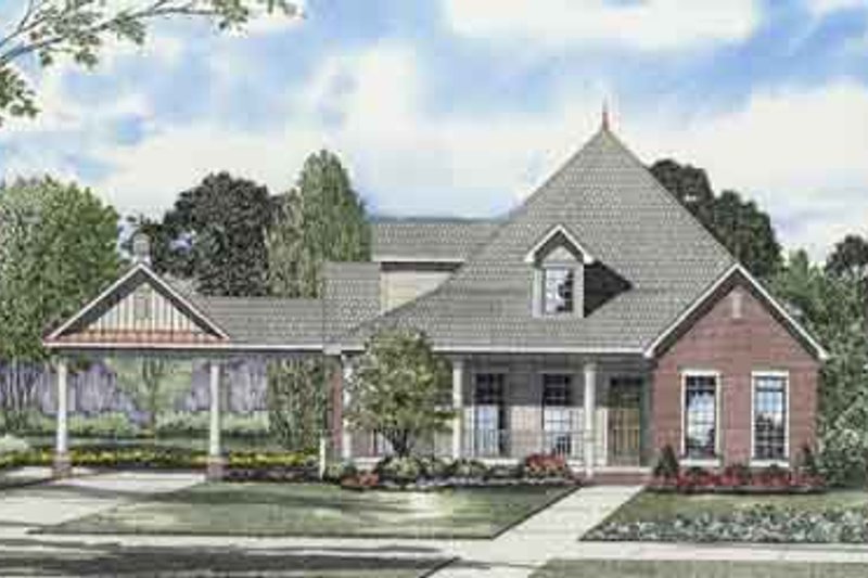 House Plan Design - Southern Exterior - Front Elevation Plan #17-2104