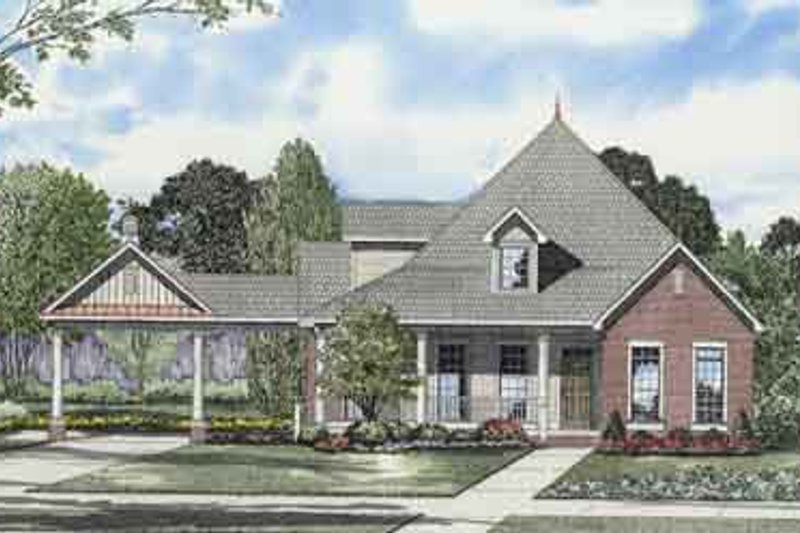 Home Plan - Southern Exterior - Front Elevation Plan #17-2104