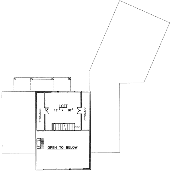 House Design - Modern Floor Plan - Upper Floor Plan #117-393