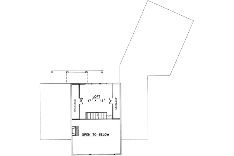 Dream House Plan - Floor Plan - Upper Floor for Modern House Plan #117-393 - 3 bed, 3 bath