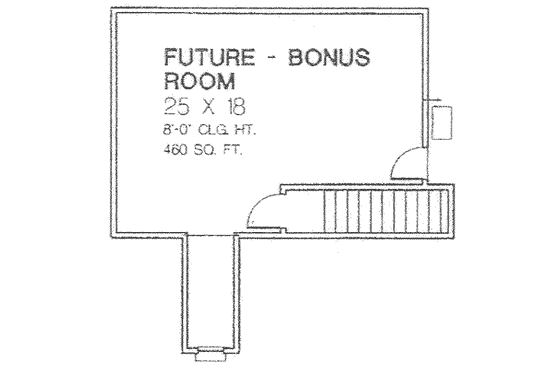 Floor Plan - Other Floor for European House Plan #310-379 - 3 bed, 2.5 bath