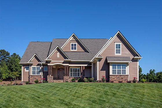 Exterior - Front Elevation 3 for Craftsman House Plan #929-7 - 4 bed, 3 bath