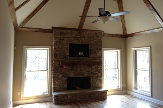 Interior - Family Room for European House Plan #437-62 - 3 bed, 2 bath