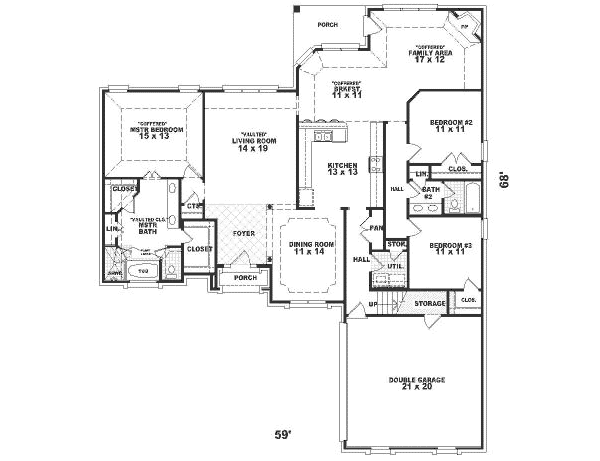 European Floor Plan - Main Floor Plan #81-335