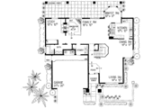 Mediterranean Style House Plan - 3 Beds 3 Baths 2607 Sq/Ft Plan #72-456 