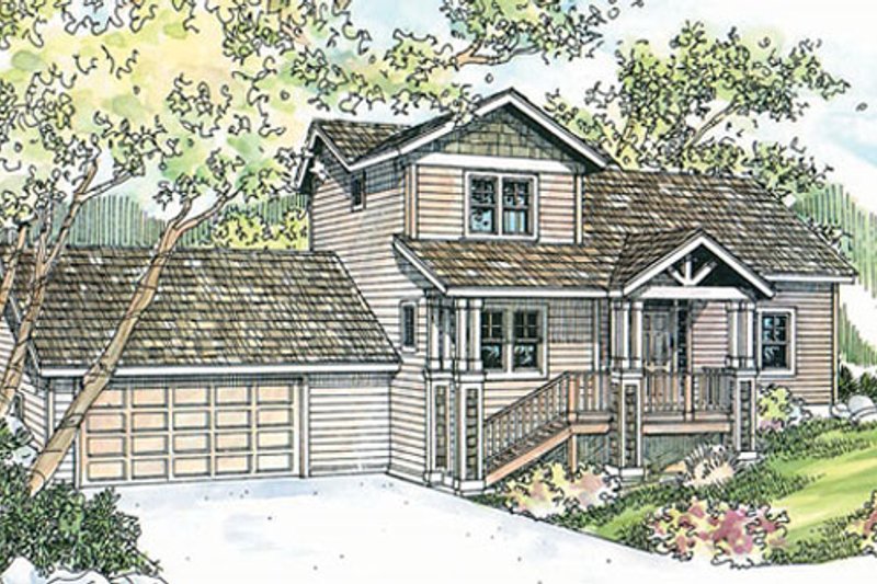 Home Plan - Traditional Exterior - Front Elevation Plan #124-717