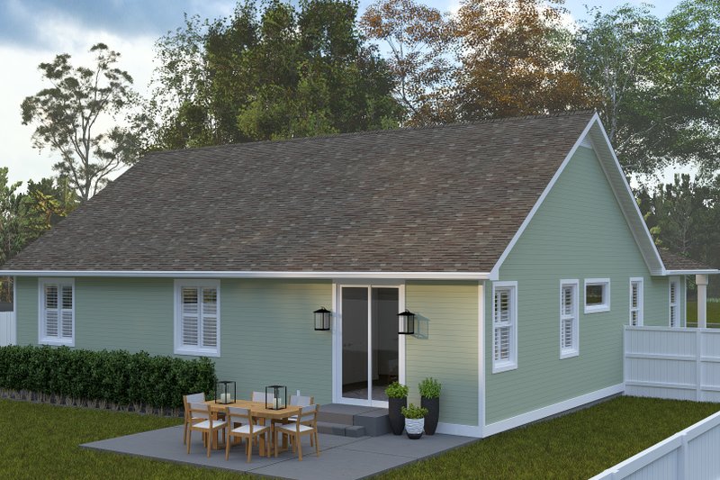 Dream House Plan - Exterior - Rear Elevation for Farmhouse House Plan #1060-415 - 3 bed, 2.5 bath