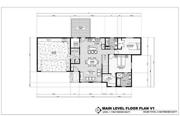 Architectural House Design - Contemporary Floor Plan - Main Floor Plan #1075-18