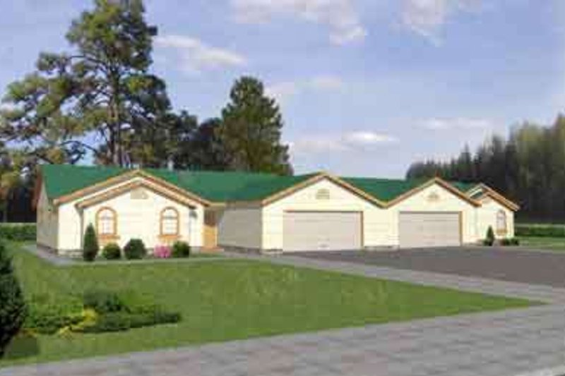 Home Plan - Traditional Exterior - Front Elevation Plan #117-309