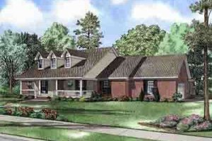 Country Exterior - Front Elevation Plan #17-619