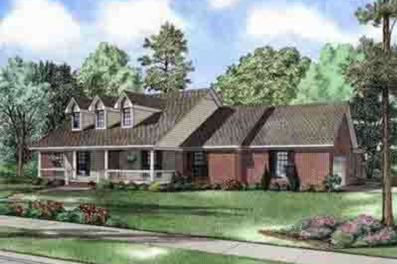 Dream House Plan - Country Exterior - Front Elevation Plan #17-619