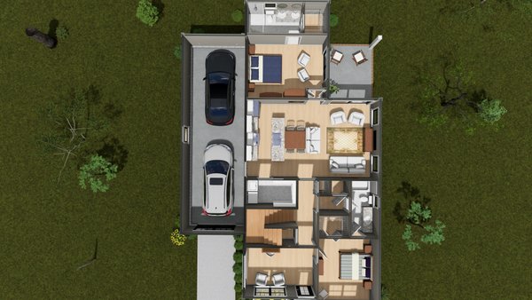 Architectural House Design - Floor Plan - Main Floor 1 for Cottage House Plan #513-2499 - 5 bed, 3 bath